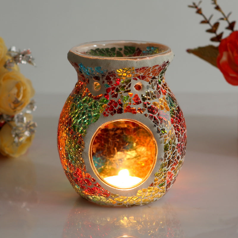 Glass Mosaic Candle Holder