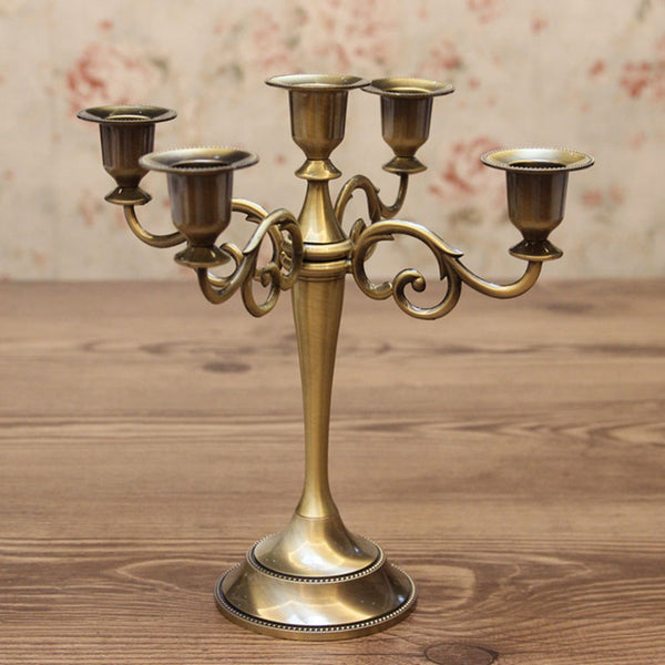 Golden Candle Stand Holder
