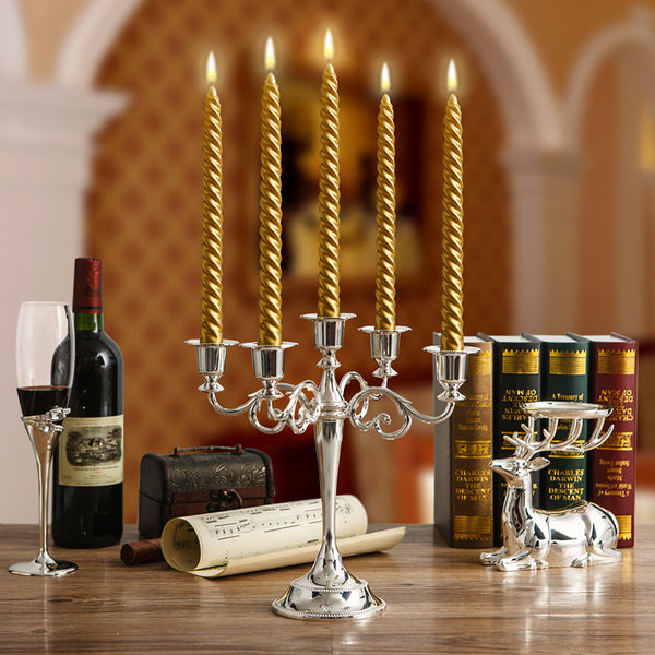 Golden Candle Stand Holder