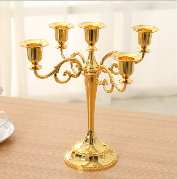 Golden Candle Stand Holder