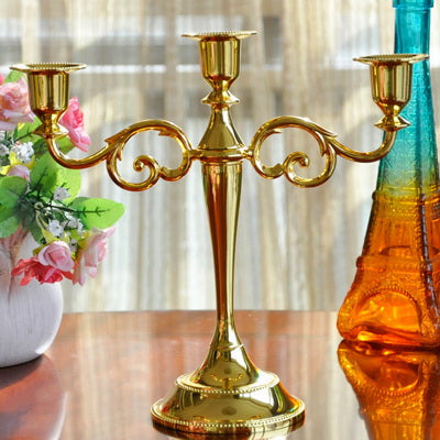 Golden Candle Stand Holder