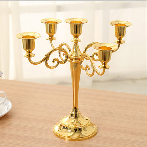 Golden Candle Stand Holder